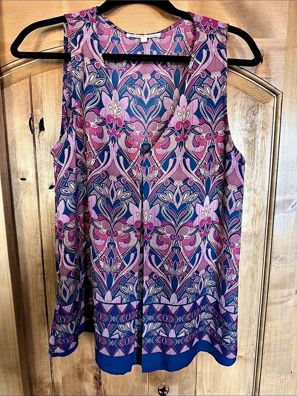 Daniel Rainn Floral Mini Dress in Purple & Pink